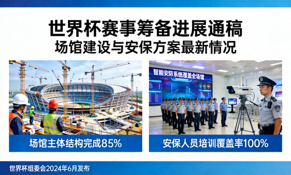 世界杯组委会发布赛事筹备进展通稿，场馆建设与安保方案最新情况